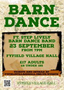 Barn Dance - 23 September - Fyfield Village Hall
